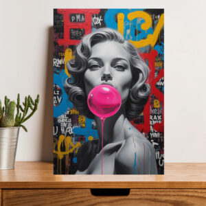 British Terminal Marilyn Monroe Bubble Gum Wall Art Poster