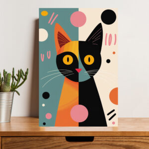 British Terminal The Artistic Cat Wall Art Poster
