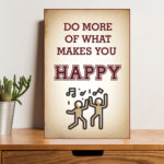 British Terminal Happy Motivational Quotes Poster Waterproof Vinyl Sticker Poster for Home Decor