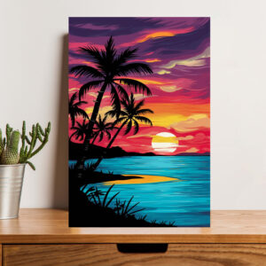British Terminal aesthetic sunset wall art poster