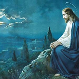 British Terminal Lord Jesus Christ Religious Painting Poster Waterproof Vinyl Sticker for Home Decor