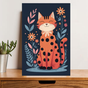 British Terminal Cat Art Wall Art Poster