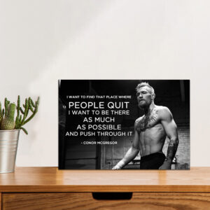 British Terminal® UFC Conor MCCREGOR Boxing MOTIVATIVE Photo Paper Poster for Home Decor