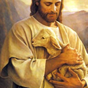 Lord Jesus Christ Religious Painting Poster Waterproof Vinyl Sticker for Home Decor