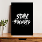 British Terminal Stay Focused Wall Art Poster