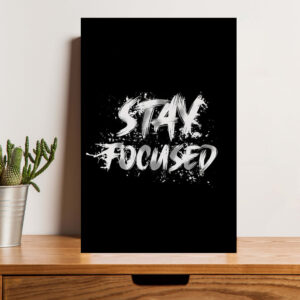 British Terminal Stay Focused Wall Art Poster