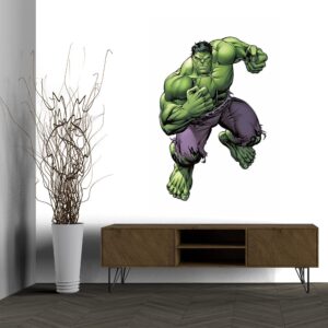 British Terminal® Super Movie Star Avengers Superhero The Hulk Self Adhesive Decorative Wall Sticker