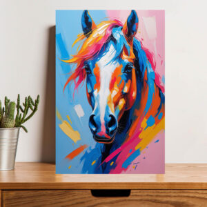 British Terminal Rainbow Horse Wall Art poster