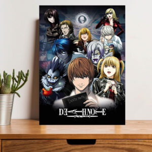 British Terminal Death Note - Manga/Anime TV Show Poster/Poster Print (character collage) for Bedroom or Home Office