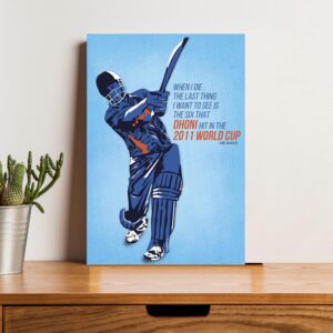 British Terminal Thala (MS) Mahendra singh Dhoni Indian Cricketer Motivational inspiring Quotes Aesthetic art wall Poster