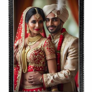 British Terminal Customize Personalised single photo frame for marriage anniversary birthday couple etc With Picture Upload, Home Decor Room Painting Gift For Wall Mounted