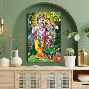 British Terminal Lord Radha Krishna Religious Waterproof Vinyl Sticker Poster