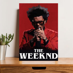 British Terminal The Weekend Poster - Red Background Music Artist Wall Sticker Art Card Paper Print Artwork Printed