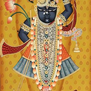 British Terminal Lord Shrinathji Nathdwara hindu religious Glossy photo paper poster