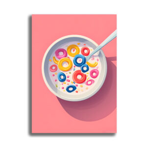 Breakfast Cereal Milk Flavor General Mills Canvas Wall Art