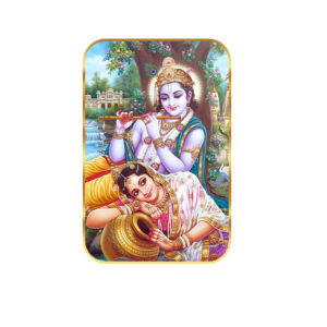 Radha Krishna Sparkle Golden Photo Frame