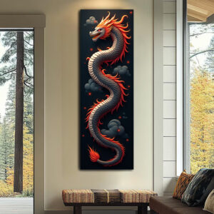 British Terminal Dragon Wall Decor Canvas Print