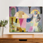 British Terminal Abstract Canvas Print Wall Art