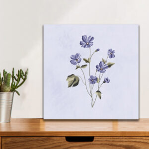 Purple Flower Wall Art Poster