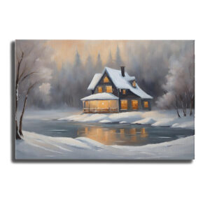 Vintage Landscape Gallery Wrapped Canvas Art