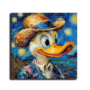 Duck Impressionist Animal - Canvas Wall Art
