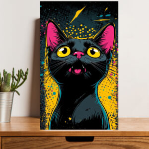 British Terminal Cat Pop Art Wall Poster