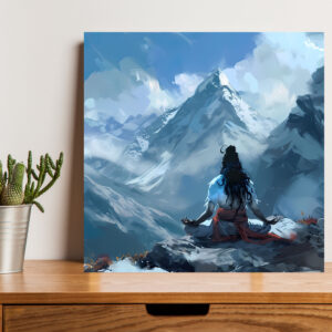 British Terminal Lord Shiva Canvas Print Wall Art