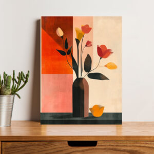 British Terminal Flowers Vase Aesthetic Wall Art Poster
