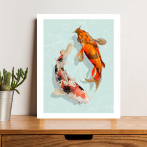 Chinese Fish Wall Art Poster
