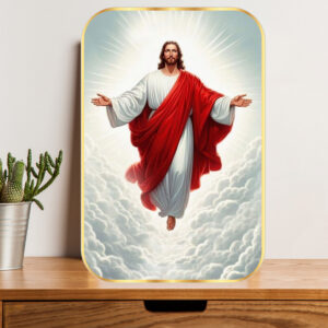 British Terminal jesus Christ Golden Framed painting Wall Art Home Decor