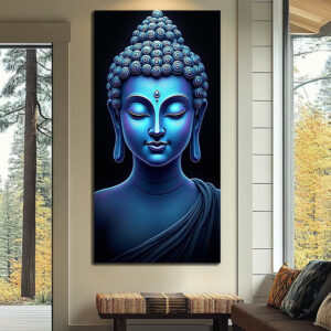 British Terminal Lord Buddha Canvas Print Wall Art, Home Decor