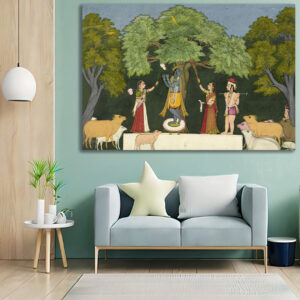 British Terminal Indian Traditional Canvas Print Wall Art, Home Decor