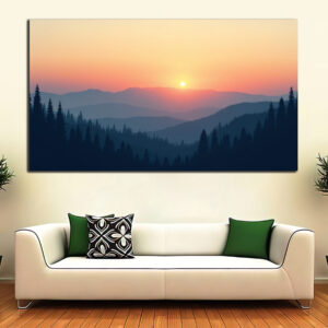 British Terminal Morning view Canvas Print Wall Art Home Decor