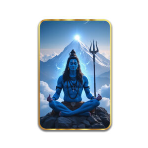 Shree Bholenath Sparkle Golden Frame