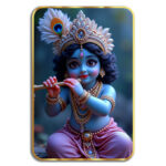 Shree Krishna Sparkle Golden Frame